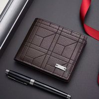 Elegantes Lederportemonnaie, Herren braun