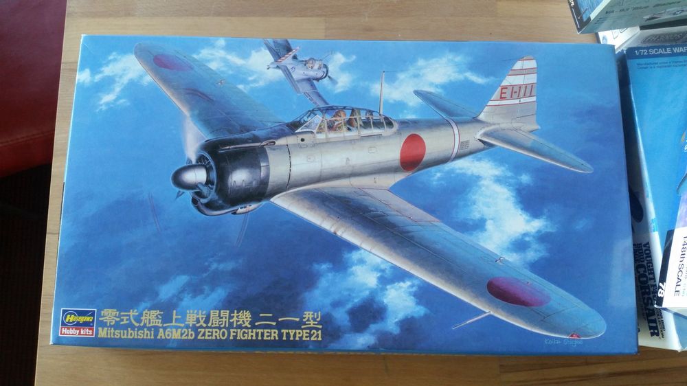 Hasegawa Maßstab 1:72 A6M2 Zero Fighter Typ 21 Modellbausatz - Detaillierter Bausatz Mit Abziehbildern & Anleitung