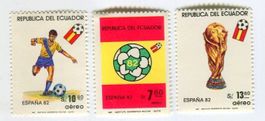 Briefmarken "Fussball". Ecuador.