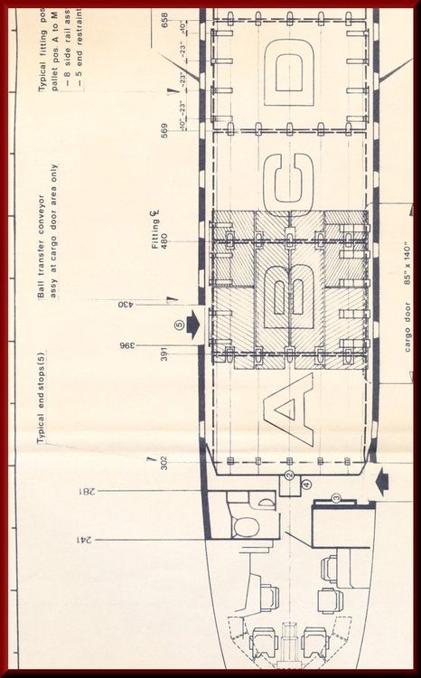 SWISSAIR / BALAIR DC-8F-55, ORIGINALPLAN KABINEN 1:50 | Kaufen auf Ricardo