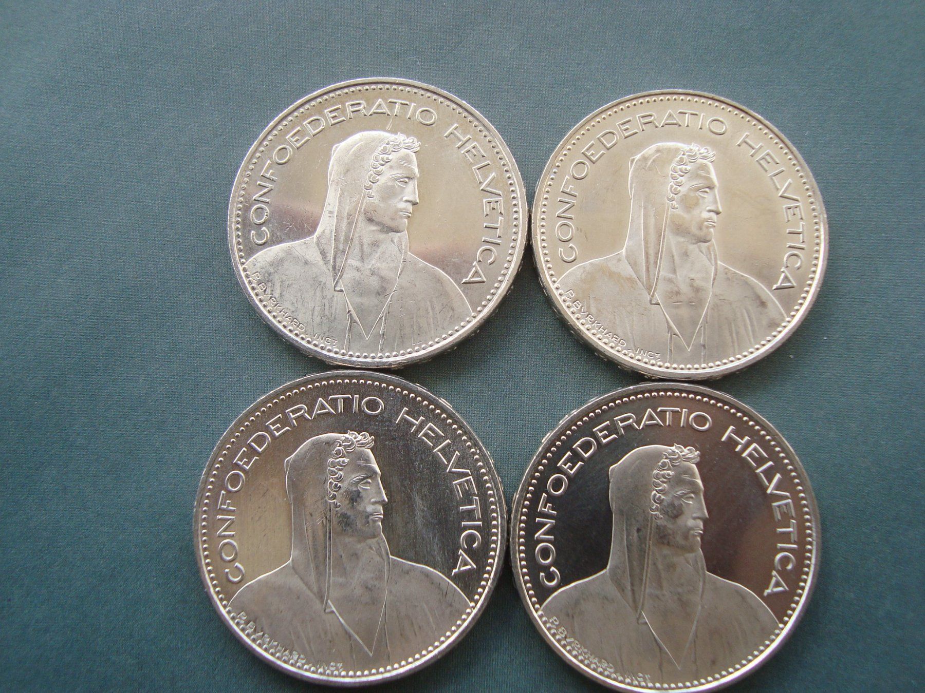 Tutti le monete: 5  Franken 2008  4 stk lot fast neu – Usato da Gelterkinden venduto da Cakir 1