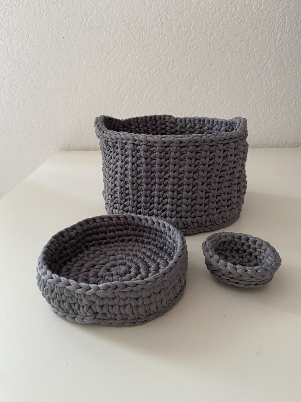 Altro per la casa: Lot de paniers crochet handmade – Nuovo e nell'imballaggio originale da Essert FR venduto da archimede03 2