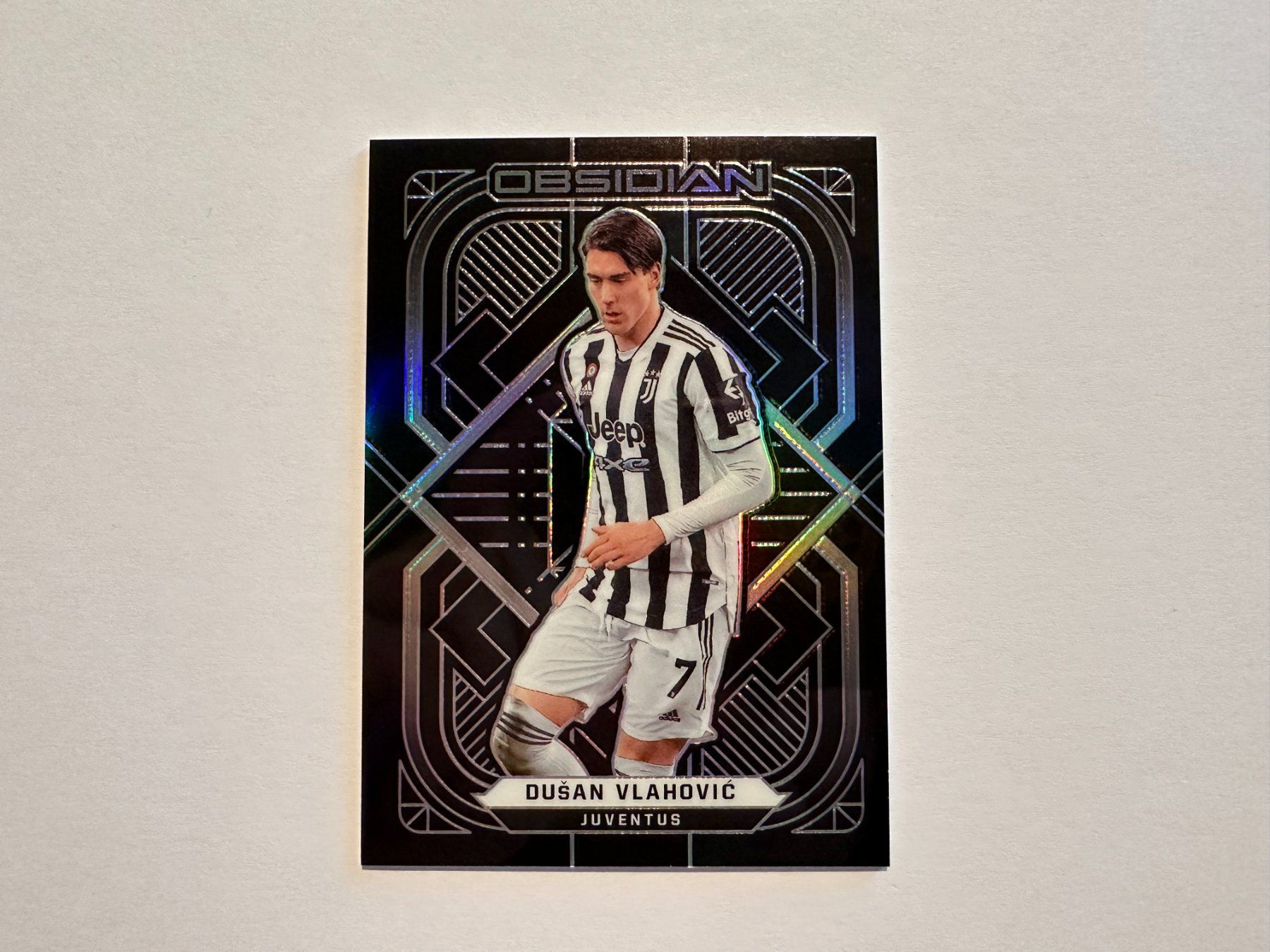 Panini Sammelbilder & Trading cards: Dusan Vlahovic 2021 Panini Obsidian 046/105 – Gebraucht aus Hagendorn von Pokecollectorch 1