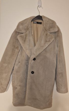 Veste longue d'hiver Zara beige XS