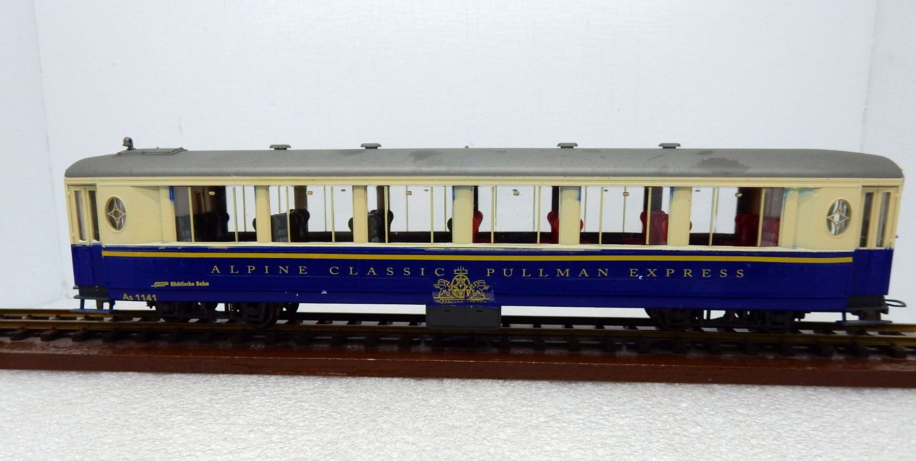 Bemo Modelleisenbahnen: Hom Bemo - RhB "Alpine Classic Pullmann"- Voit Salon  As1141 – Gebraucht aus Locarno von Gudrun2 1