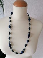 Blaue Halskette, Modeschmuck, Handgemacht
