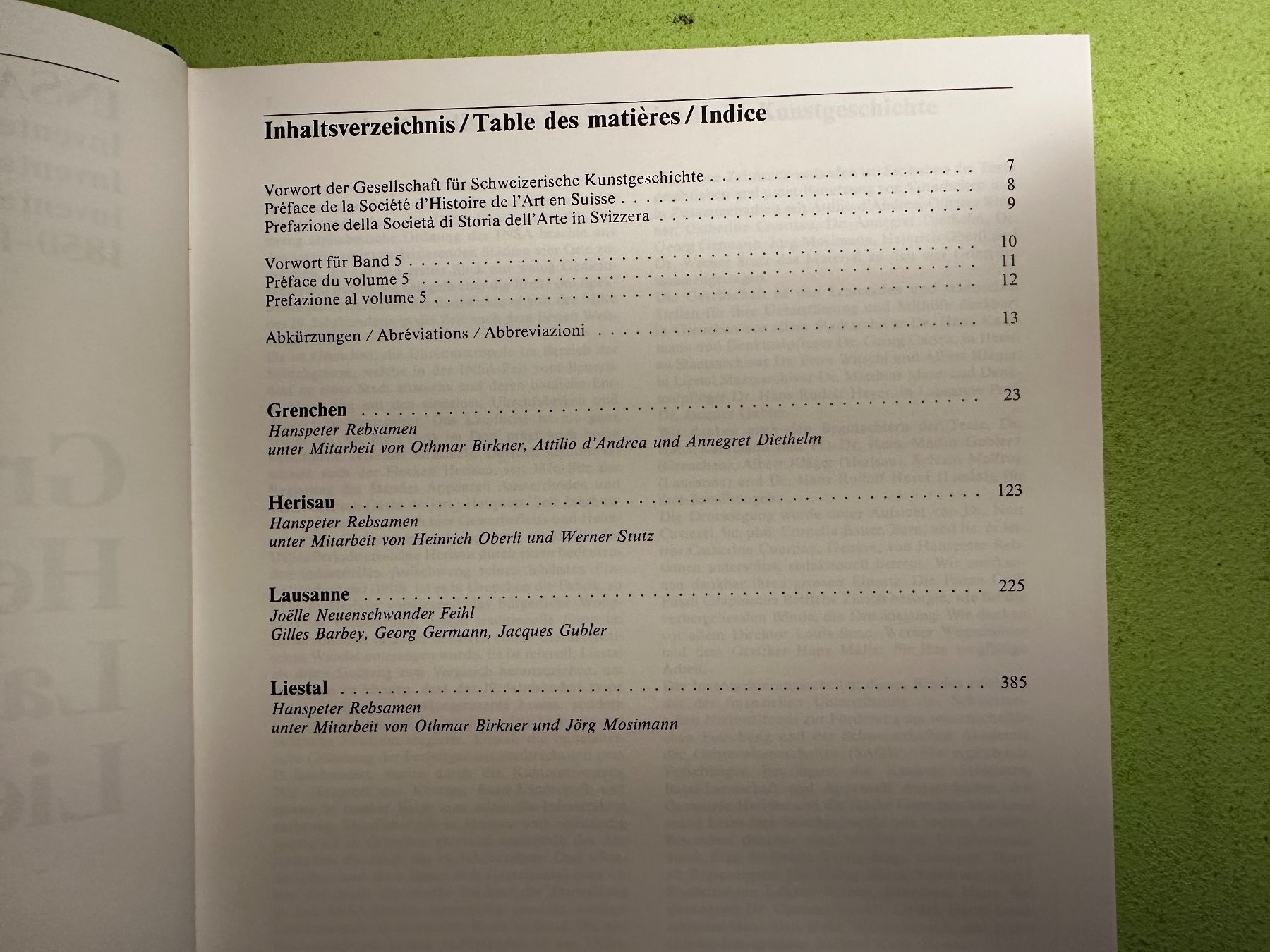 Libri: INSA 5: Grenchen, Herisau, Lausanne, Liestal – Usato da Zürich venduto da allp 2
