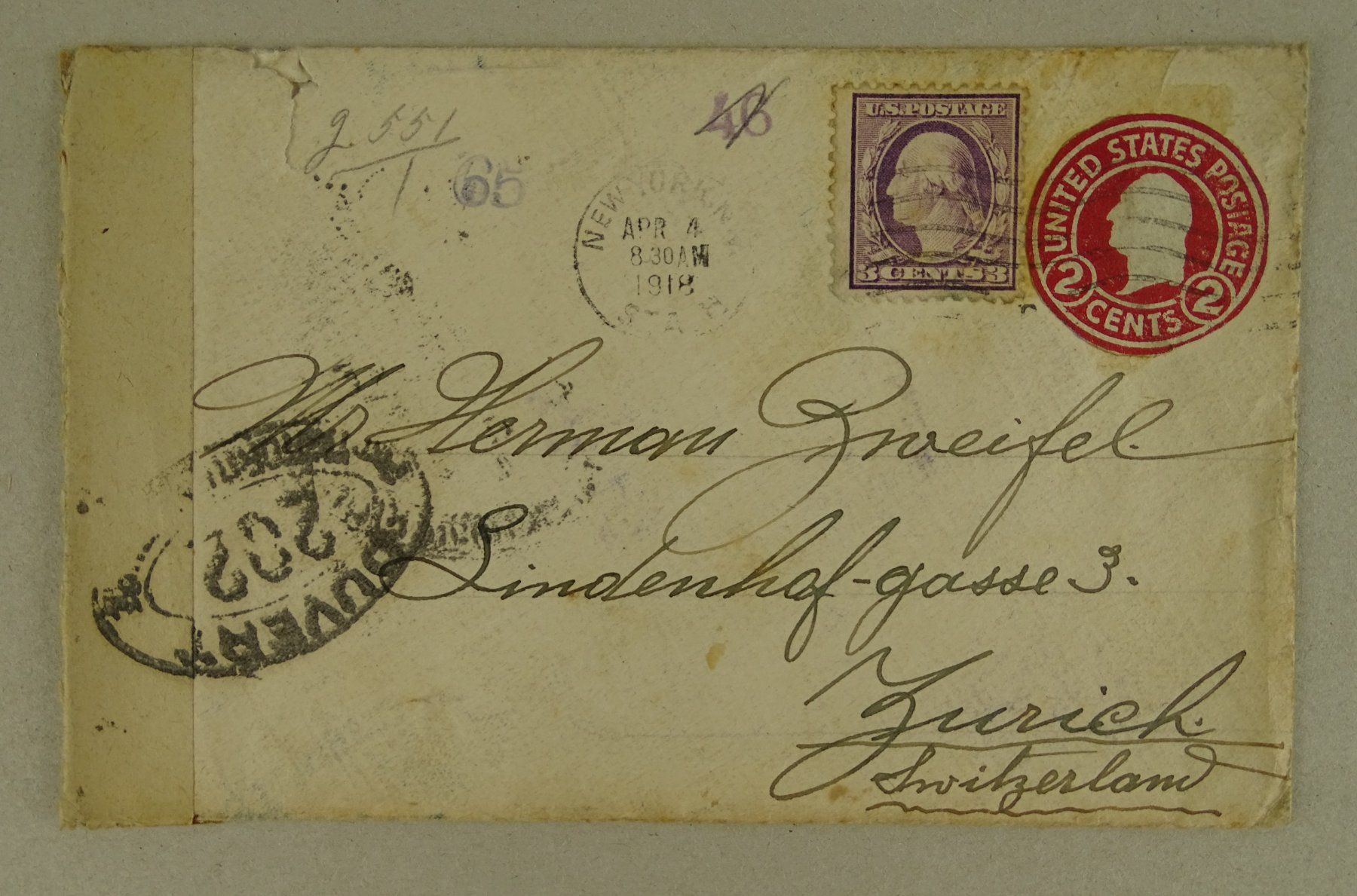 Alle Briefmarken: USA, 44 ÄLTERE BRIEFE/KARTEN – Gebraucht aus Grüningen von Kartensammler 7