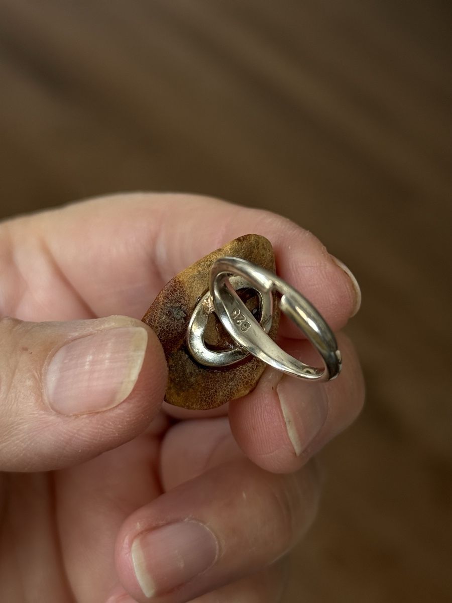 Anelli: Himmlischer Bernstein-Ring in Silber 925 – Nuovo e nell'imballaggio originale da Ebikon venduto da elischka 3