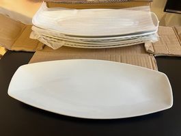 Schöne Teller, 37x15 cm, Preis für alle 8 Stück, Neu