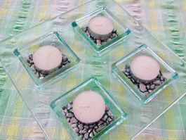 BOUGEOIR AVEC 4 BOUGIES