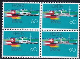 Postfrisch 4er Block Bodensee 1993