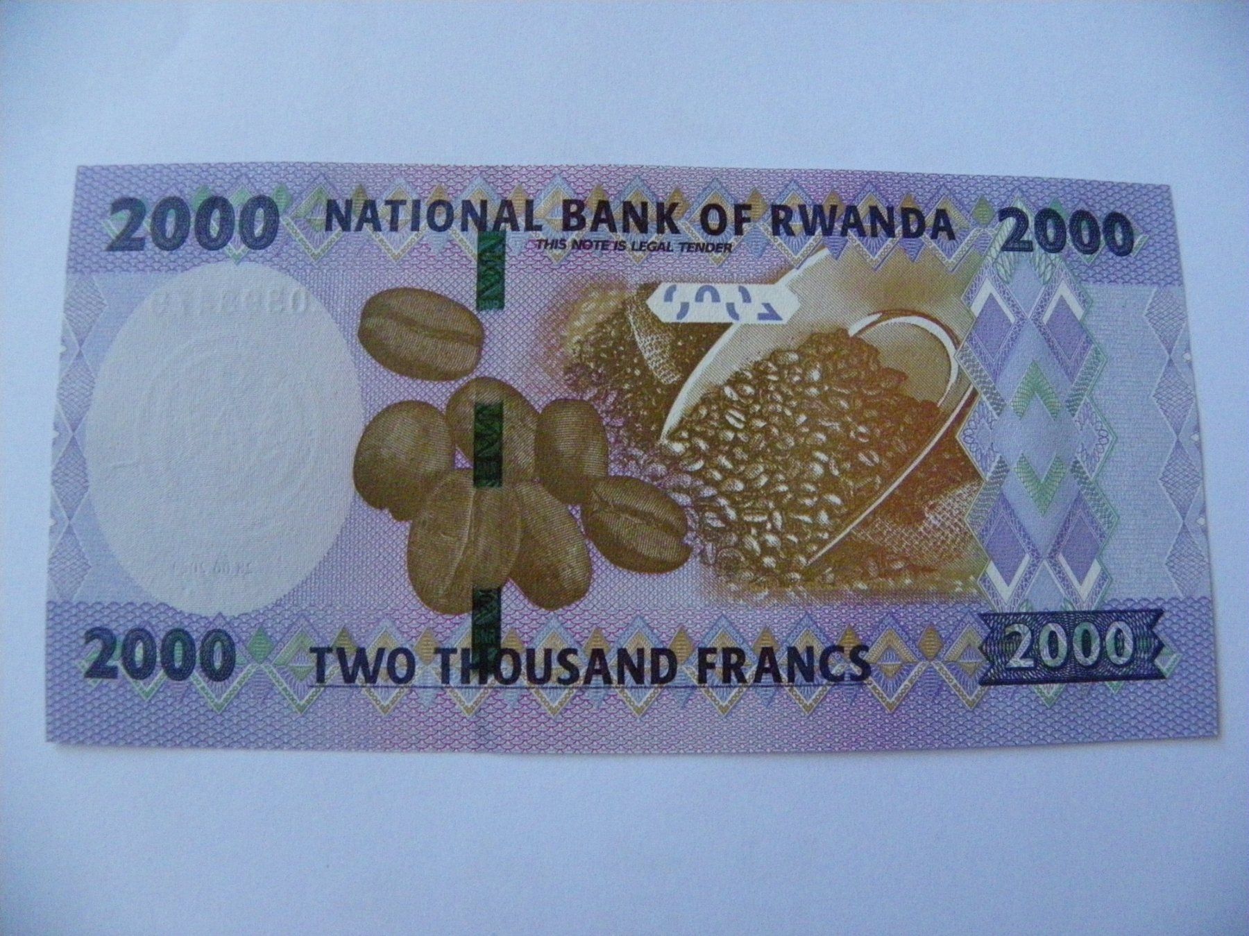 Banknoten: Rwanda 2000 Francs 2024, P-44, Schein Unzirkuliert – Neu (gemäss Beschreibung) aus Untersiggenthal von Gas61 1
