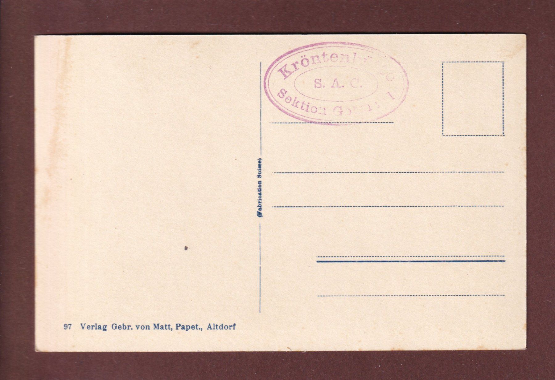 Cartoline postali: Panorama vom KRÖNTEN - Mann – Usato da Pully venduto da nicecards 1
