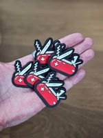 3D Sackmesser-Patch aus PVC / Gummi
