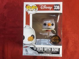 Figurine Funko Pop Zero with Bone, Disney 336 Exclusive🎃👻