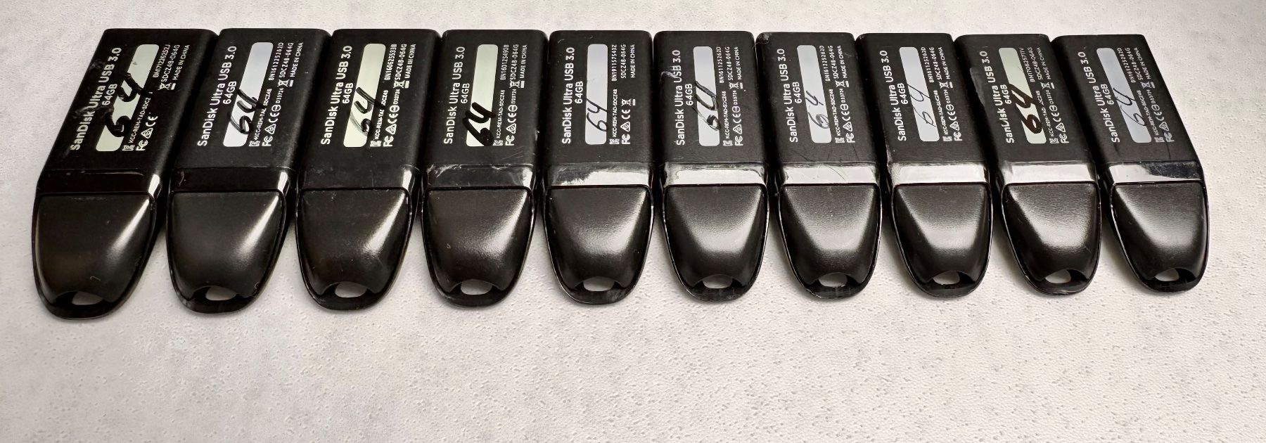 Sandisk USB Sticks: 10x SanDisk USB 3.0 Sticks 64GB – Gebraucht aus Hermetschwil-Staffeln von Mobile2013 3