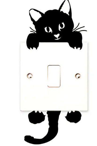 Sticker: LICHTSCHALTER-/WAND DEKO KÄTZLI NEU – Nuovo e nell'imballaggio originale da Bad Ragaz venduto da Schtupsi