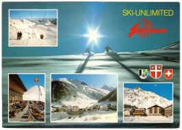 Samnaun - 5 Bild AK