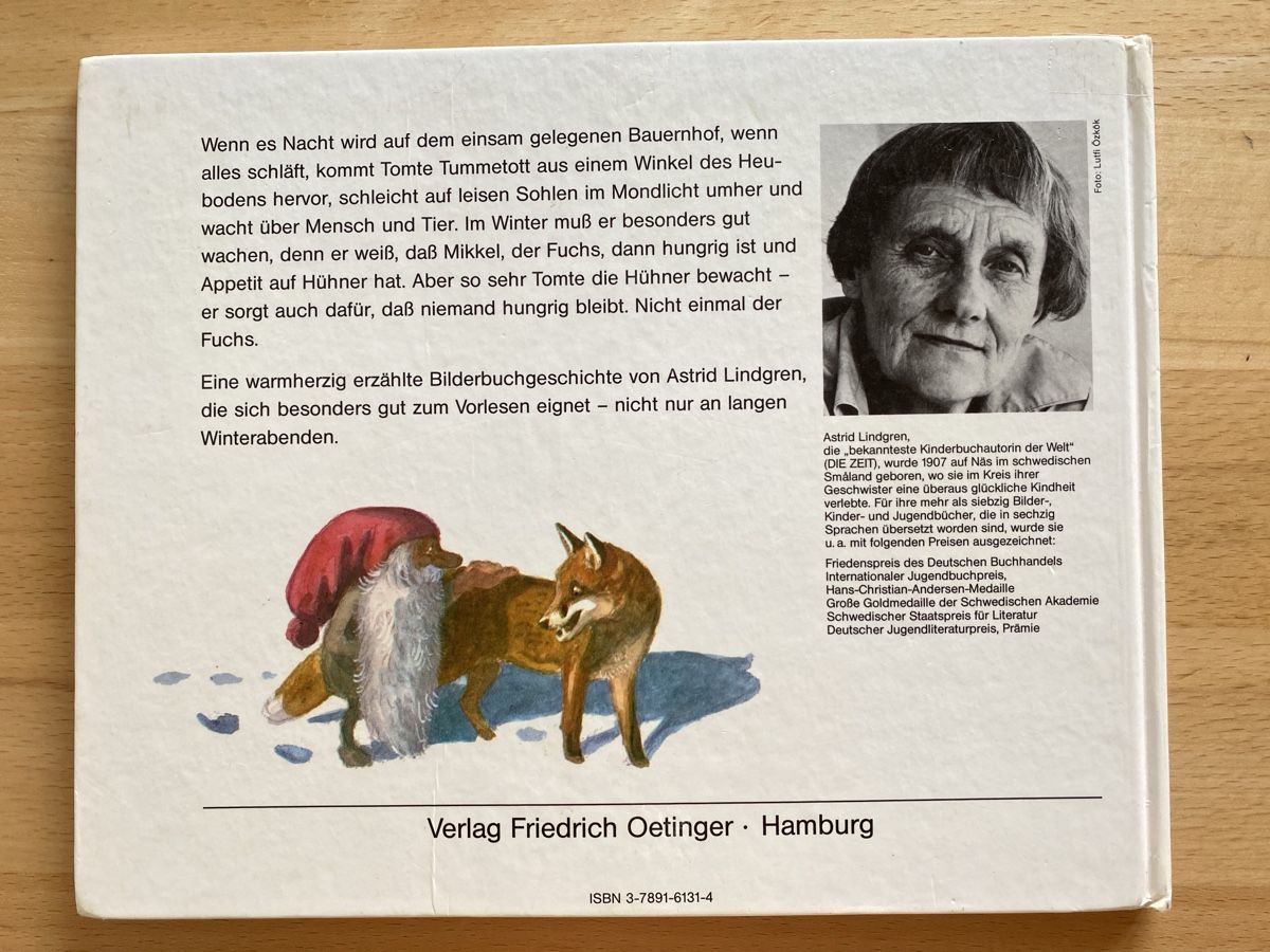 Bücher: Tomte und der Fuchs - Astrid Lindgren  – Gebraucht aus Schwarzenburg von Michellu 1