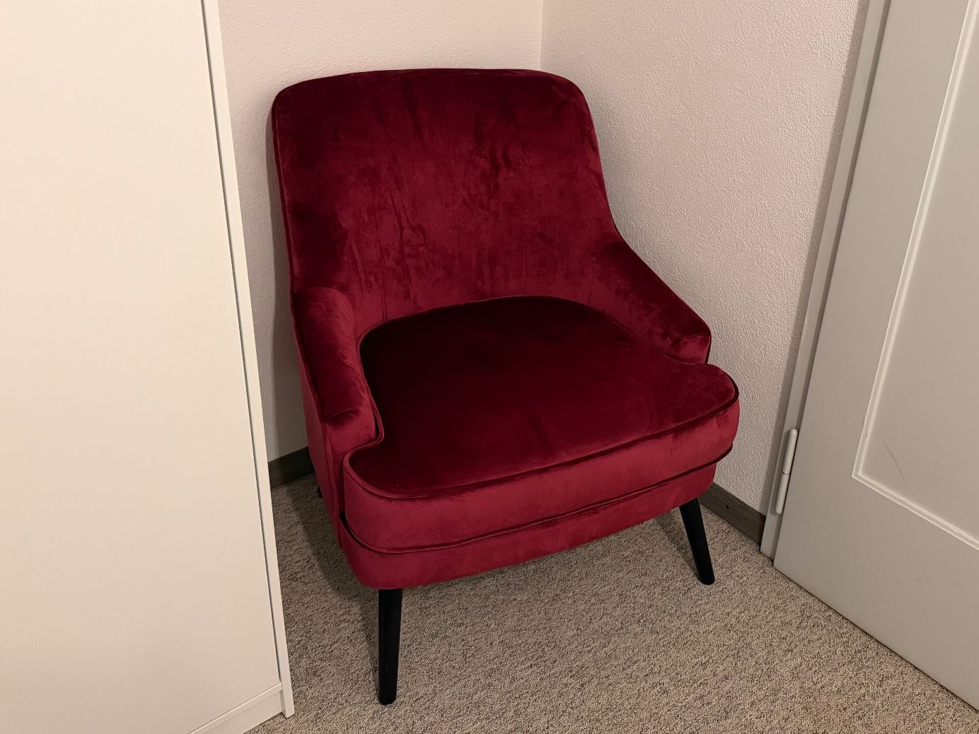 Fauteuils: Samtsessel Weinrot – D'occasion à Brunnen par keusch19 2