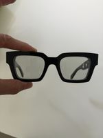 Off White Brille Schwarz Damen Herren Unisex Gute Verfassung