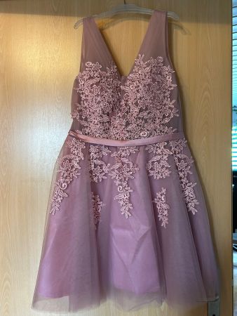 Cocktailkleid rosa Grösse S