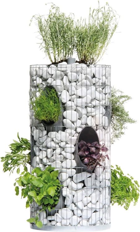 Colonna Gabion, rotonda, diametro 42 cm, maglia 5 x 10 cm - altezza: 80