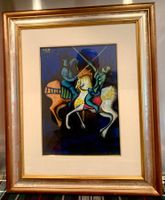 Quadro con cavalieri medioevali – Pittore A. Alfei