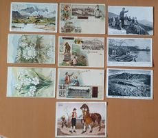 10 Chocolat Karten - Kohler, Klaus, Zürcher und Suchard