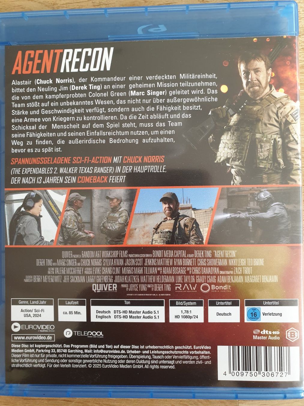 Tutti i DVDs: Agent Recon (mit Chuck Norris) – Usato da Moosseedorf venduto da Feinbein 1