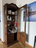 Vitrinenschrank Holz mit Glasfront guter Zustand
