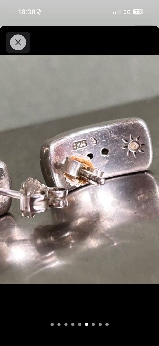 Orecchini pendenti & Orecchini a lobo: Halbcreolen Silber – Usato da Donat venduto da troja007 3