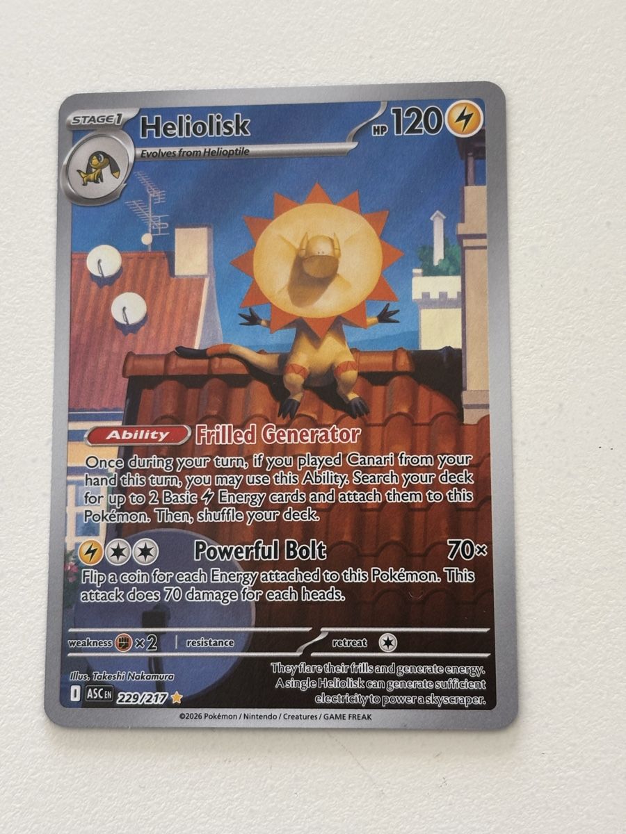 Pokémon Carte collezionabili: Carte Pokémon HELIOLISK asc 229 – Nuovo (secondo la descrizione) da lausanne venduto da helderj