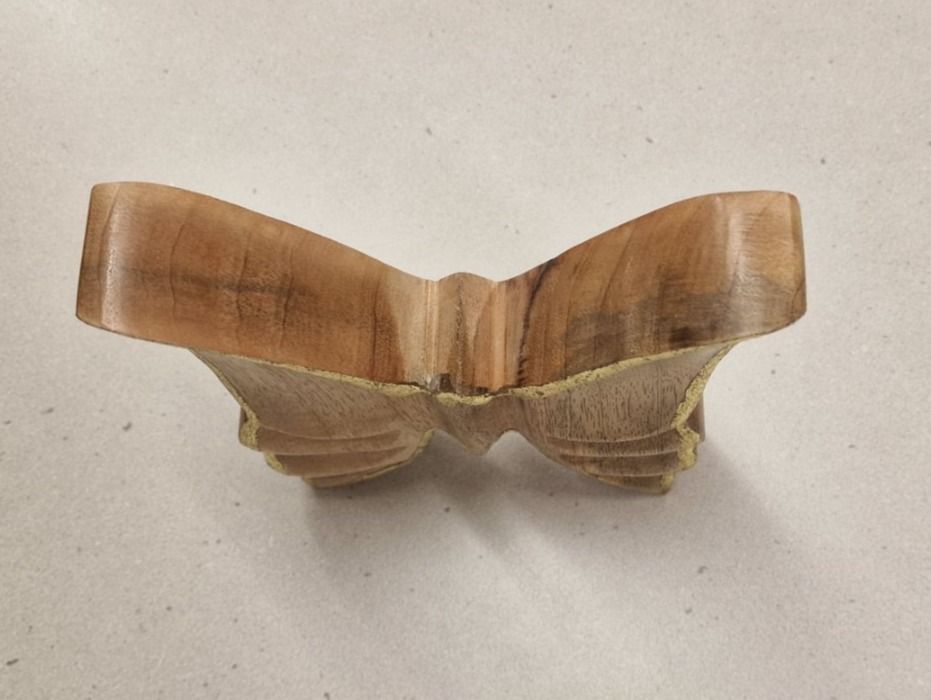 Tutte le decorazioni: Holz Schmetterling mit Gold Details – Nuovo e nell'imballaggio originale da Schaffhausen venduto da AtelierPudesco 2