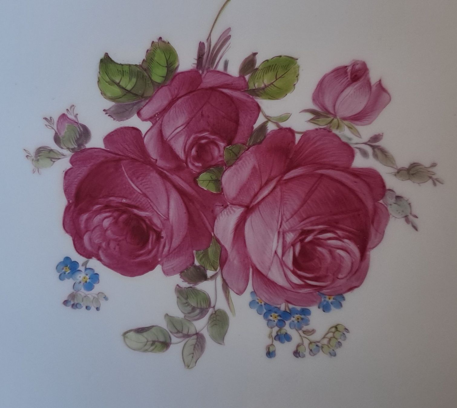 KPM Servierplatten: Antike Anbietschale mit Rosen - KPM Berlin – Gebraucht aus Trogen von Limboo 1