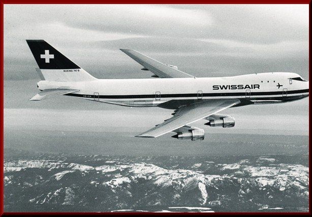 SWISSAIR B-747 / 257 B über Den Alpen | Kaufen Auf Ricardo