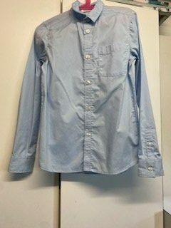 H&M easy Iron Hemd hellblau 134