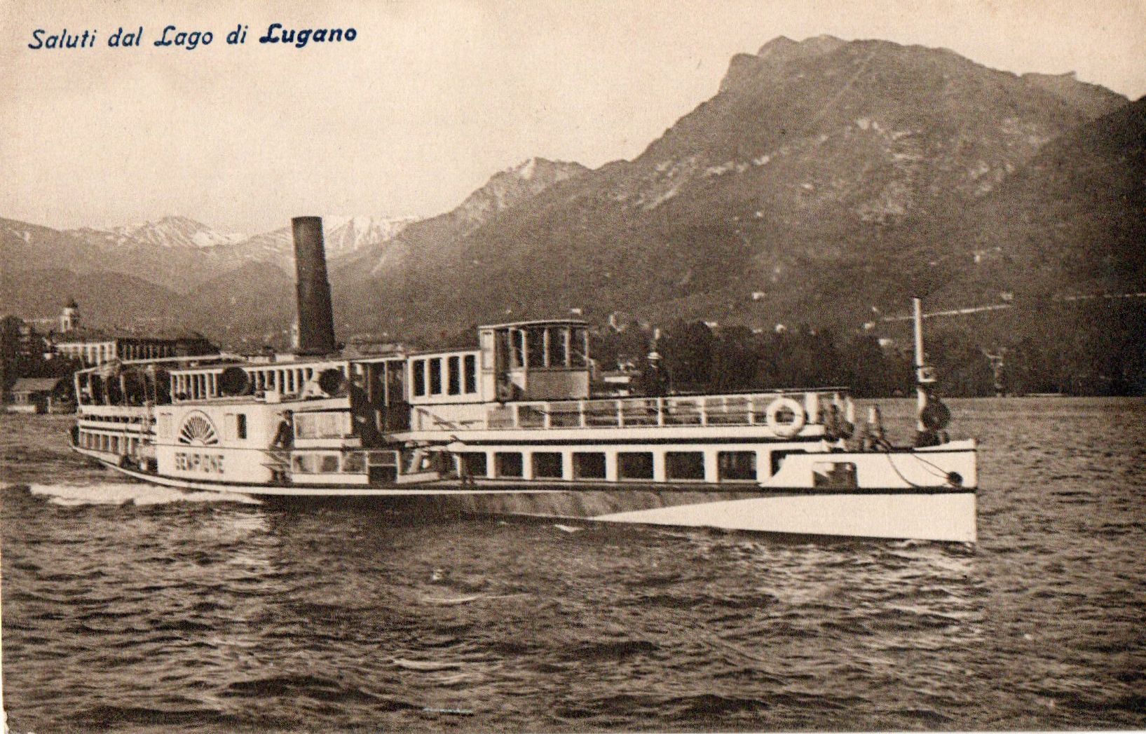 Ansichtskarten: Saluti dal Lago di Lugano – Neu (gemäss Beschreibung) aus Melano von pisonsdro