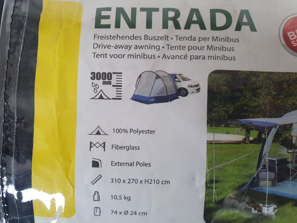 Camper Vorzelt Entrada, Brunner, Freistehend,Versand möglich 4