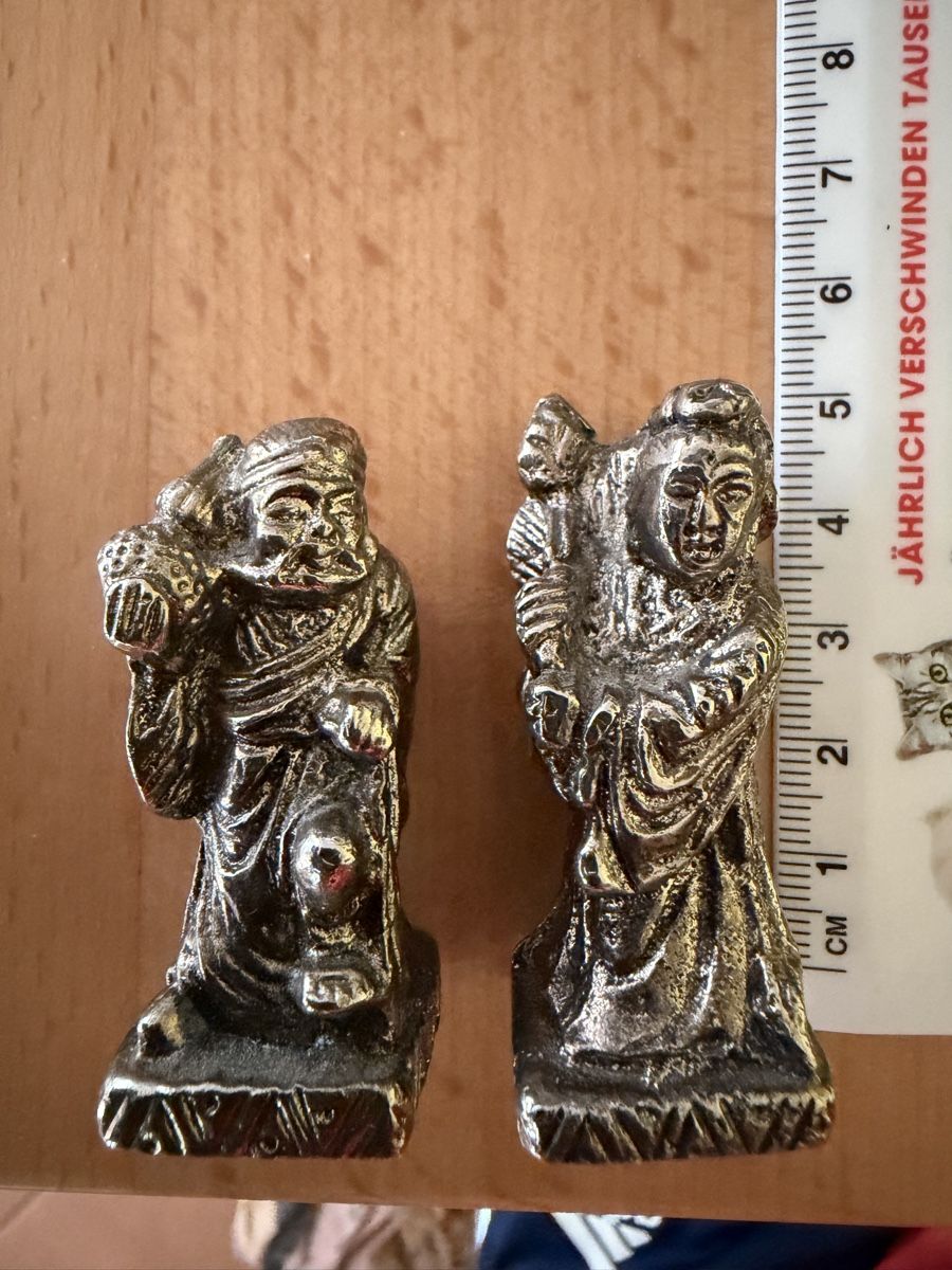 Statuette: 2 chinesische Zinnfiguren / Gottheiten massiv – Usato da Schüpfen venduto da Diego2211