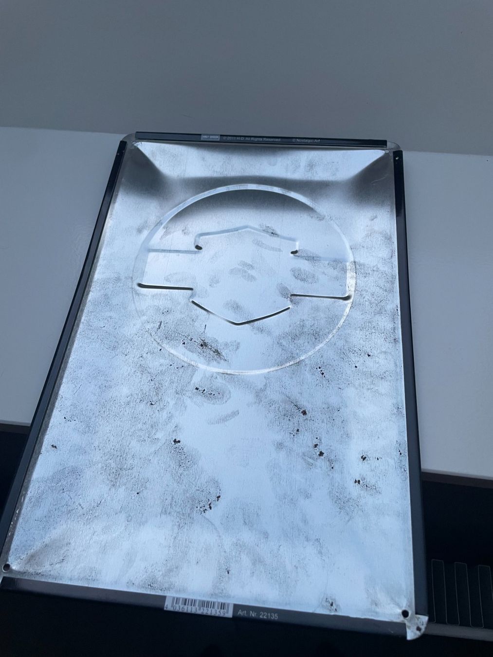 Harley-Davidson Insegne: Plaque Metal Harley Davidson Calendrier – Usato da Fribourg venduto da tinavon 1
