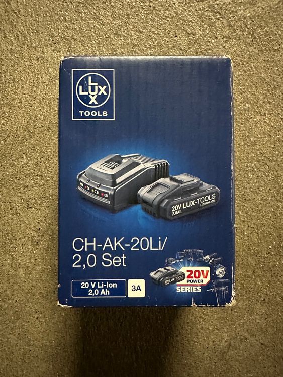 LUX TOOLS AKKU Set mit Ladegerät NEU Kaufen auf Ricardo