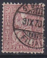 Sitzende Helvetia Nr.43,V-O St.Gallen+++