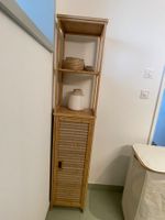 Badezimmerschrank aus Bambusholz 170x34x26 cm; ab Mitte Sep