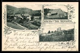 AK Bad Ramsach, Ruine Homburg, Hof Homburg