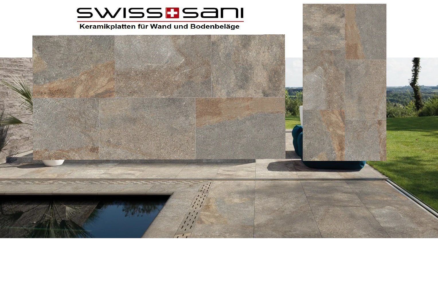 Rivestimenti per pavimenti: Gartenplatten 60x120x2cm – Nuovo e nell'imballaggio originale da Tübach venduto da swiss-sani