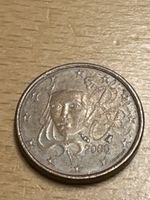 1 Euro Cent Münze Frankreich Jahrgang 2000 gebraucht