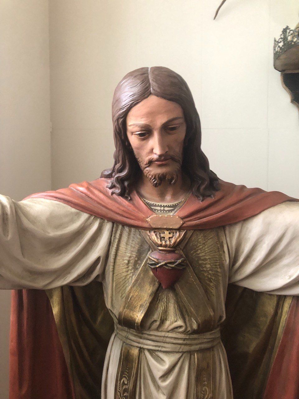 Sculture & Statue: Antike Jesus Holzstatue ca 1890 – Usato da Speicher venduto da Ramtha1 3