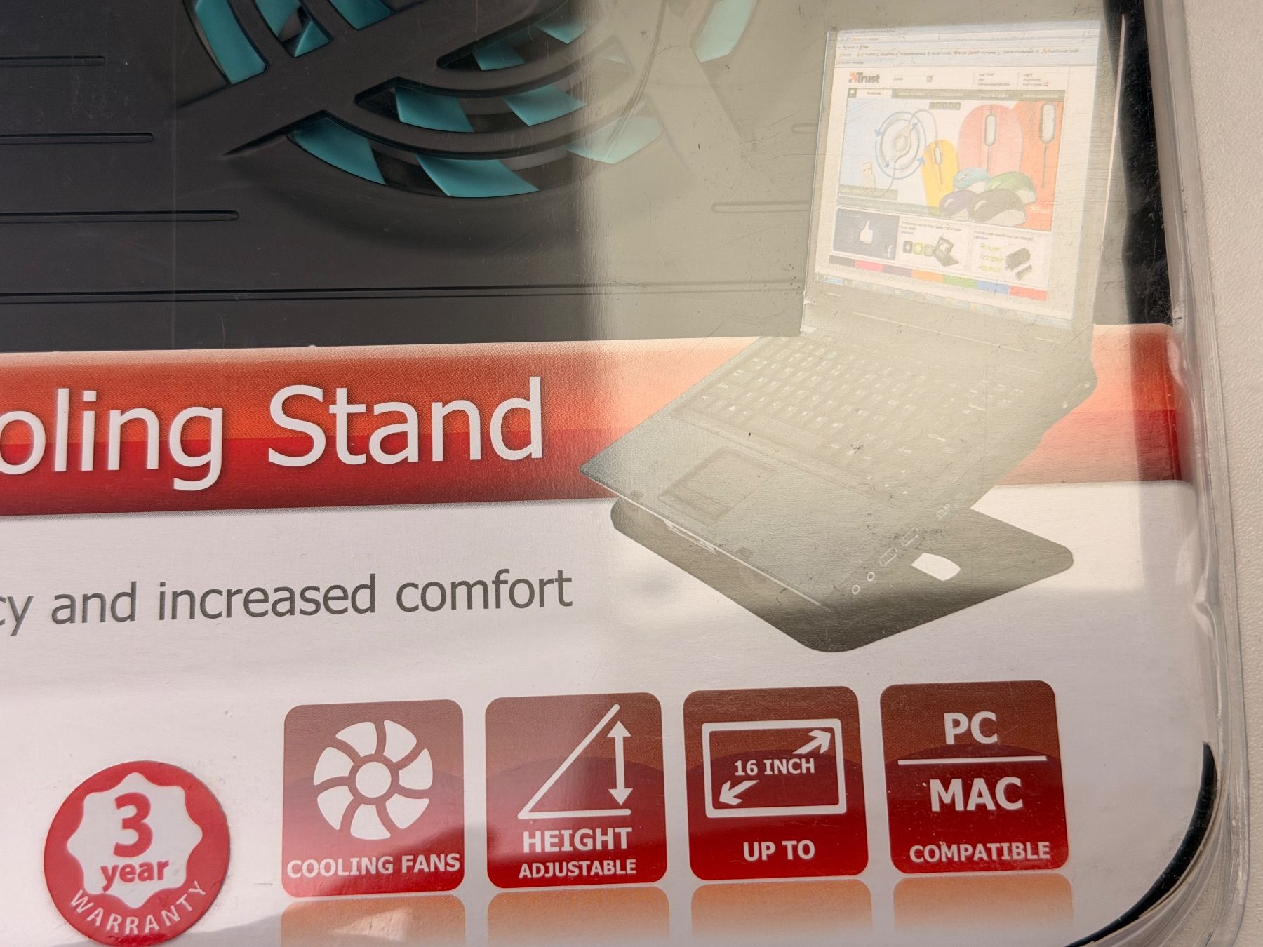 Racks & Ständer: Trust Notebook Ständer & Kühllüftern, Notebook Cooling Stand – Neu und originalverpackt aus Gersau von Edotcom 2